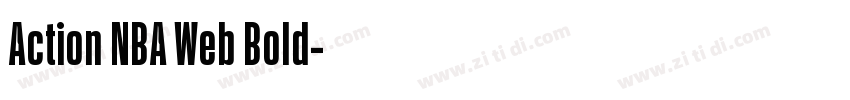 Action NBA Web Bold字体转换